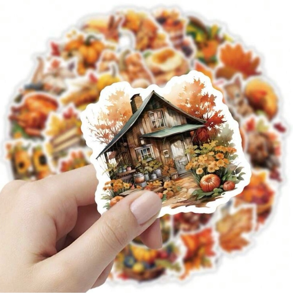 52 Autumn & Thanksgiving Sticker Set - Picture 2 of 5